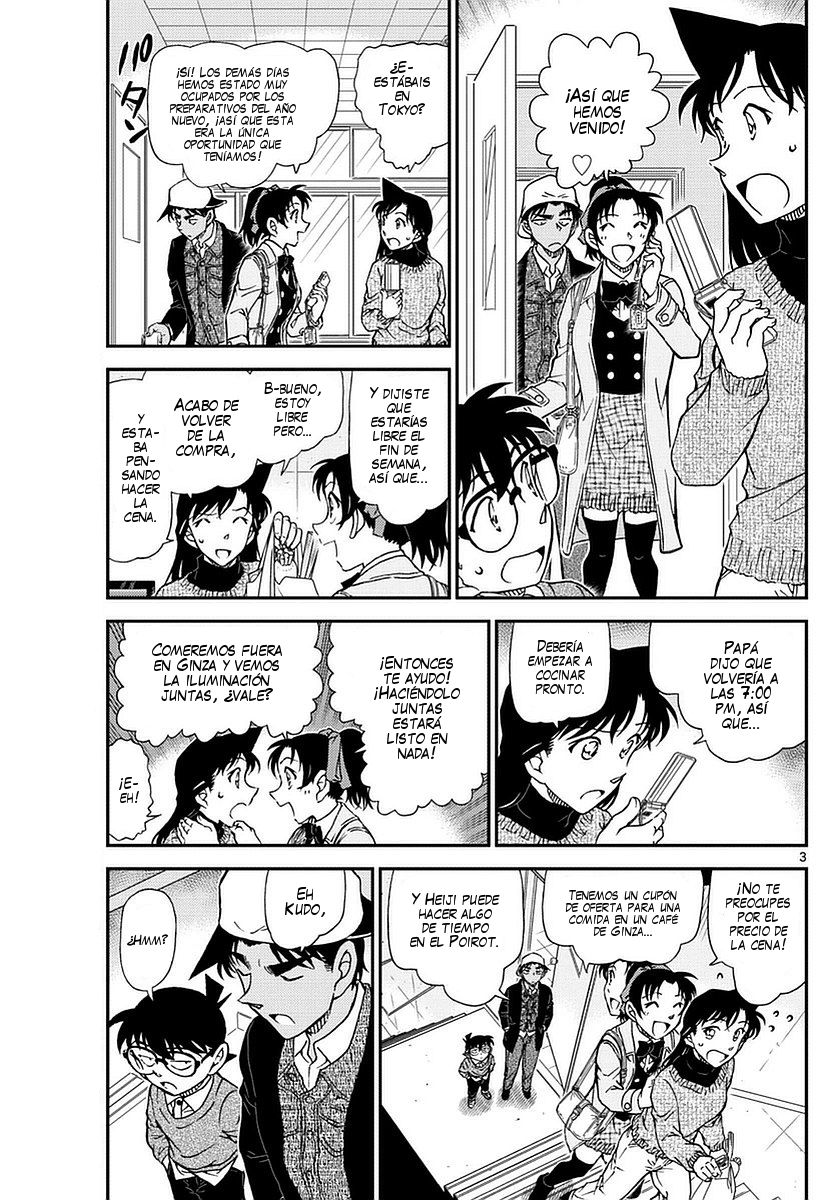 Detective Conan Capitulo 981: Matando el tiempo en el Café Poirot página 4