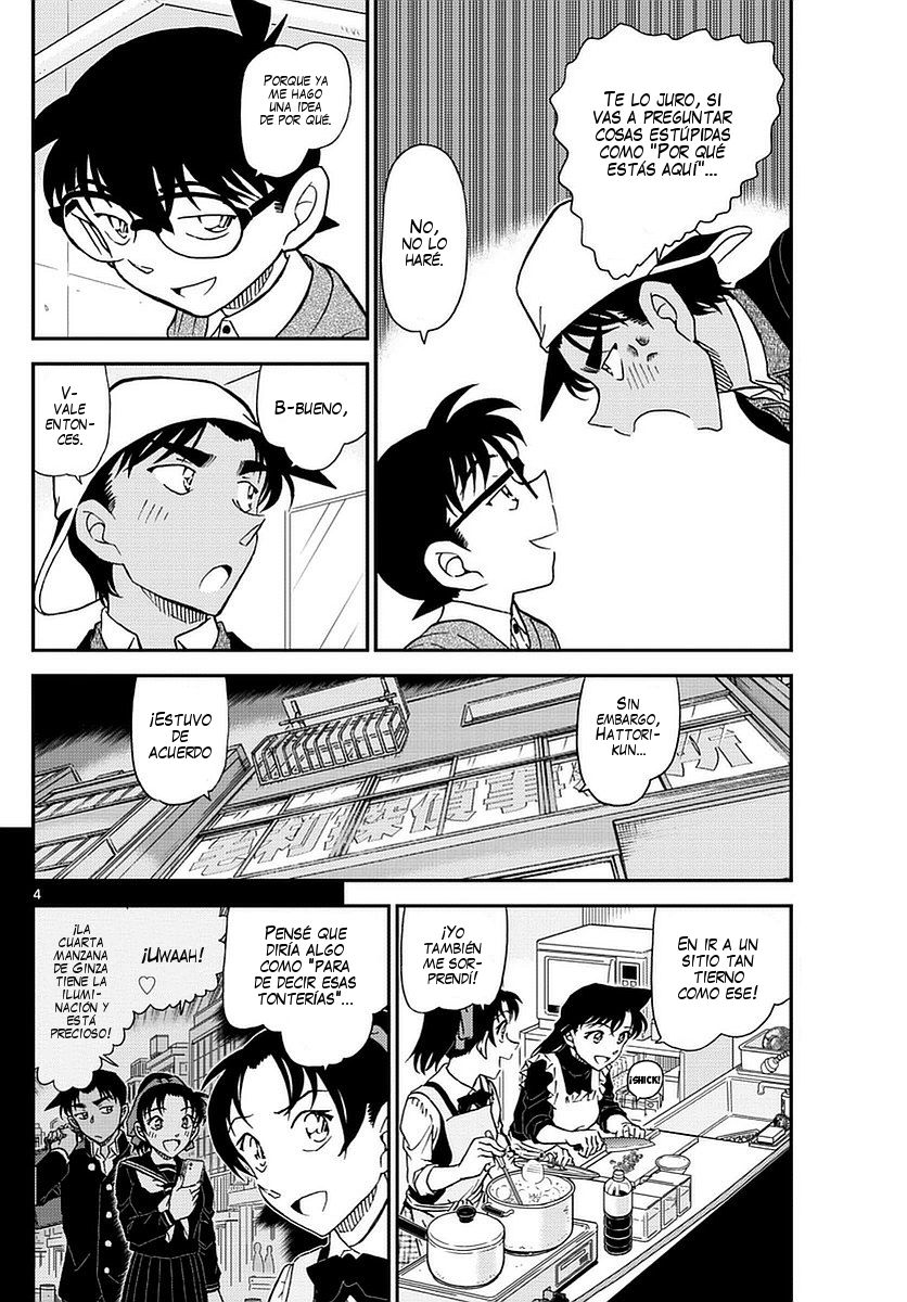 Detective Conan Capitulo 981: Matando el tiempo en el Café Poirot página 5