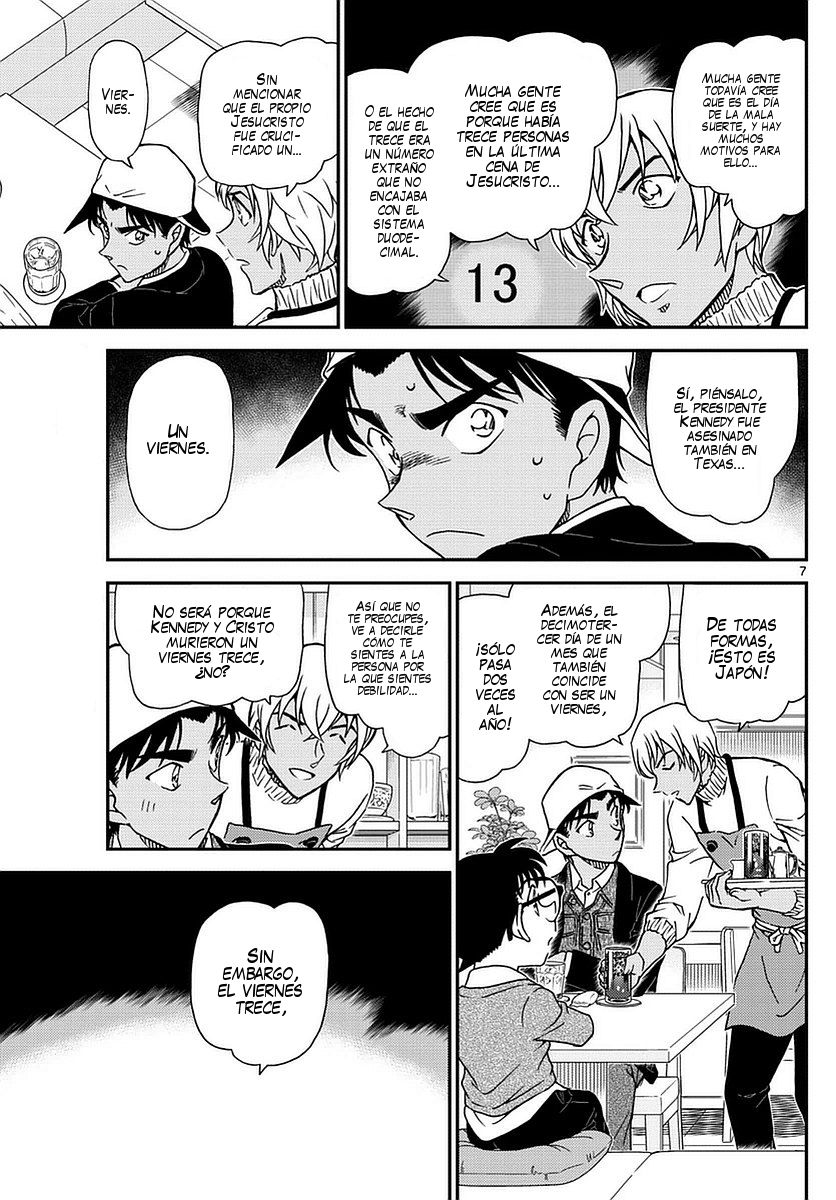 Detective Conan Capitulo 981: Matando el tiempo en el Café Poirot página 8