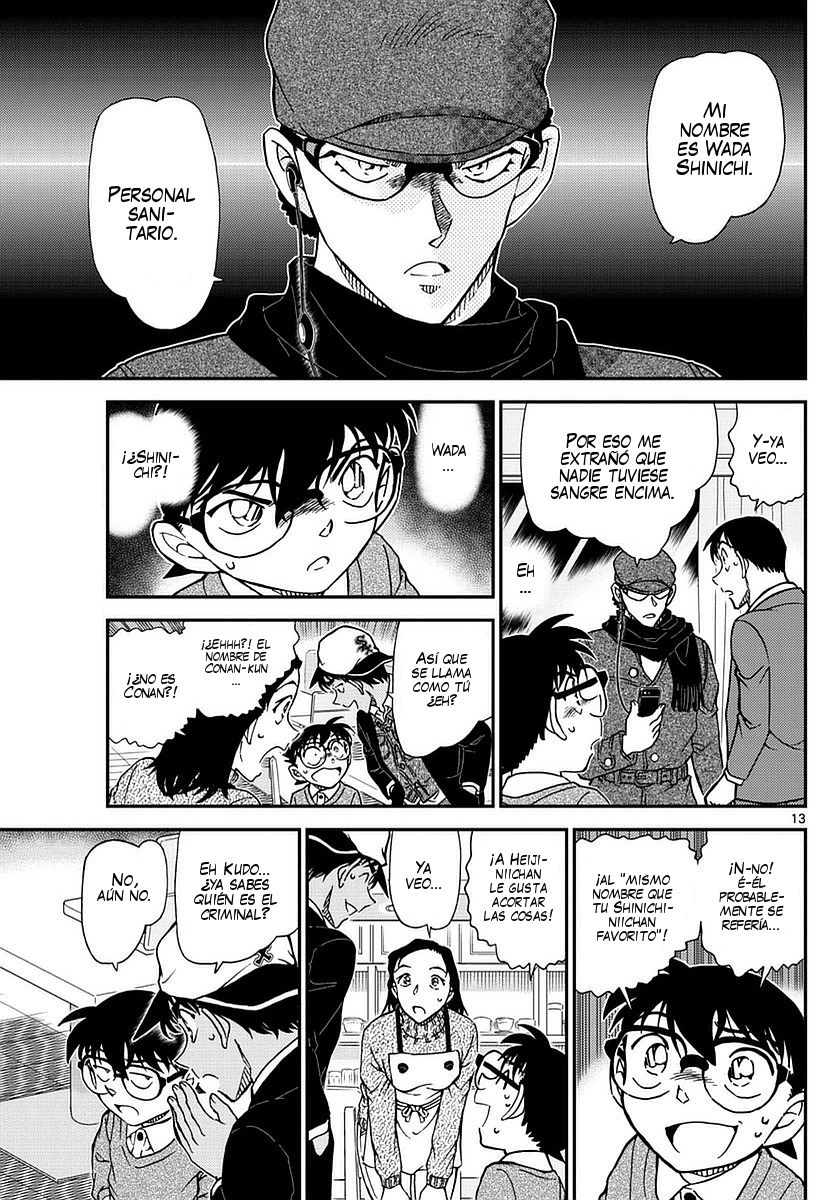 Detective Conan Capitulo 982: Reunión en el Café Poirot página 14