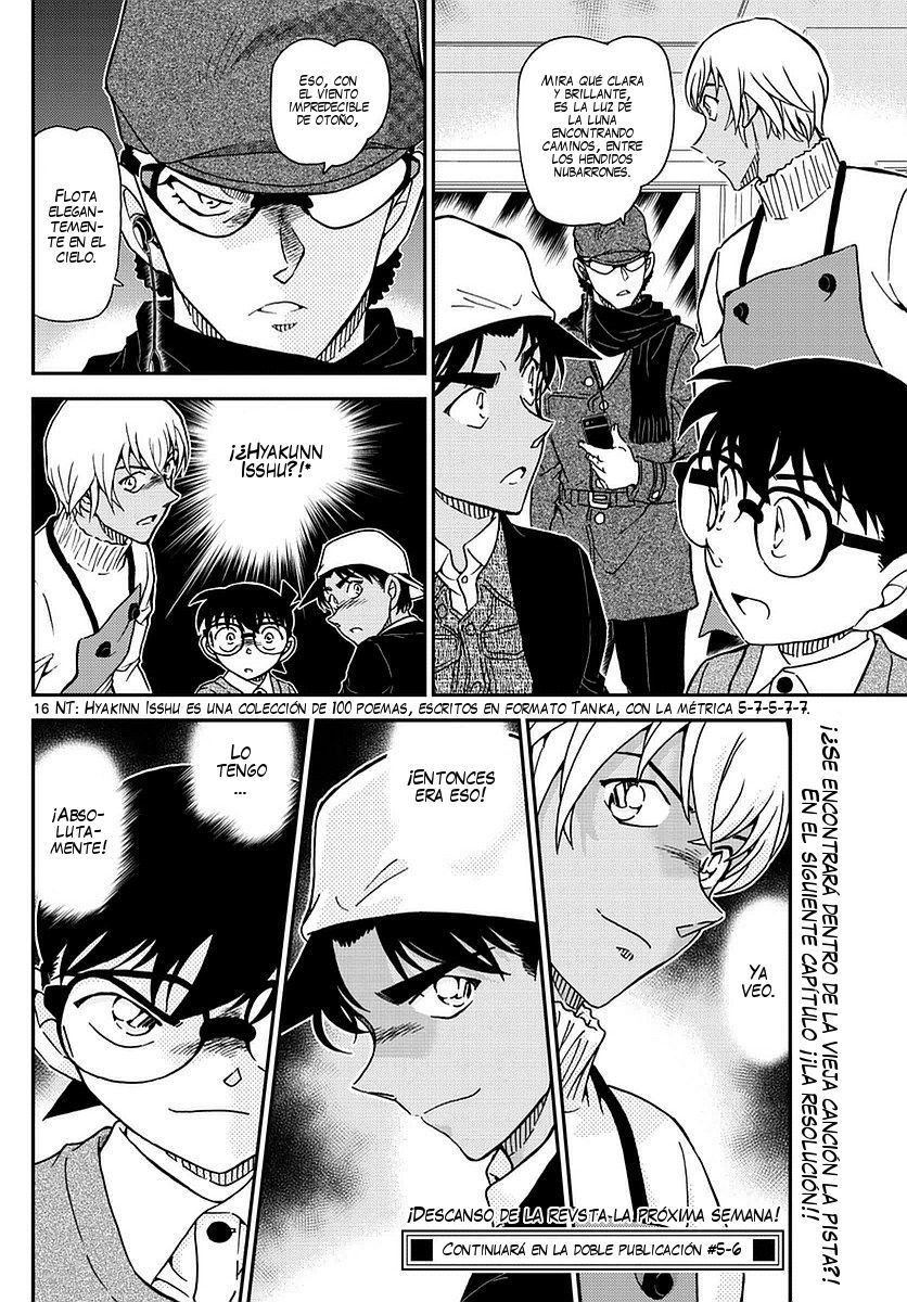 Detective Conan Capitulo 982: Reunión en el Café Poirot página 17