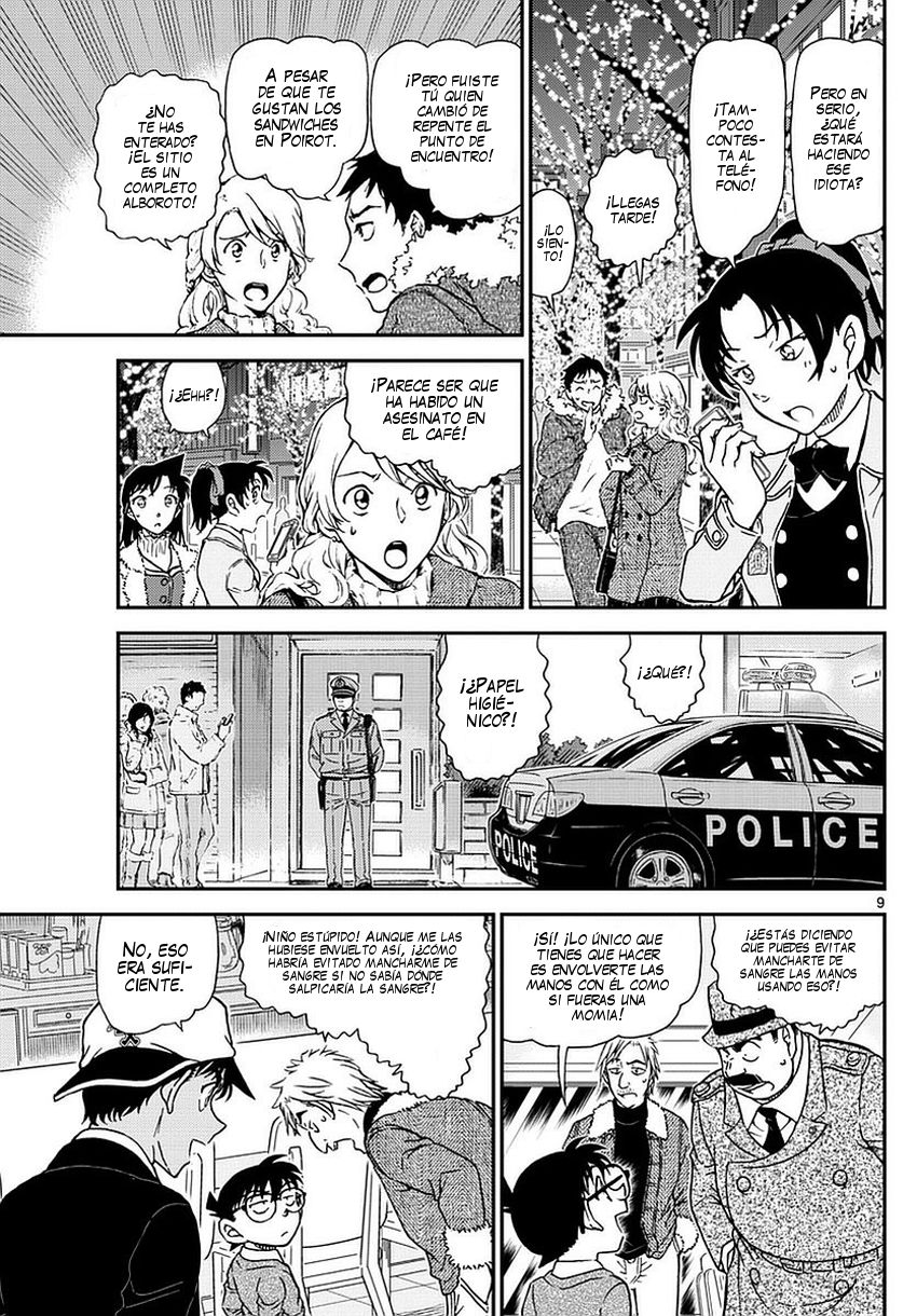 Detective Conan Capitulo 983: Solución del misterio en el Café Poirot página 10