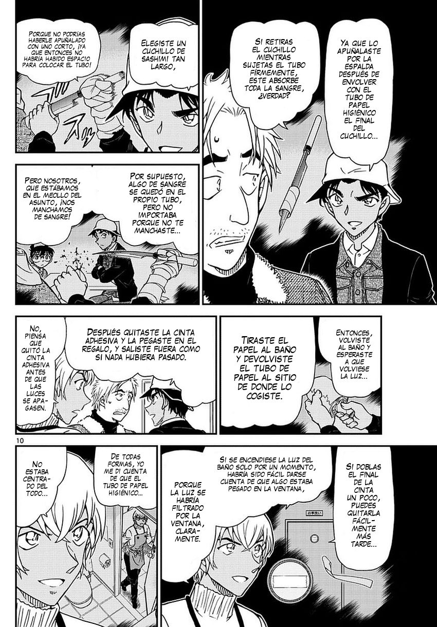 Detective Conan Capitulo 983: Solución del misterio en el Café Poirot página 11