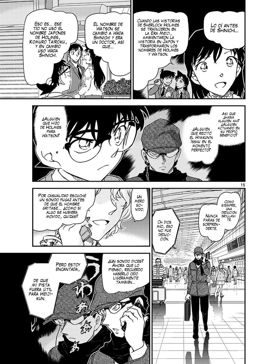 Detective Conan Capitulo 983: Solución del misterio en el Café Poirot página 16