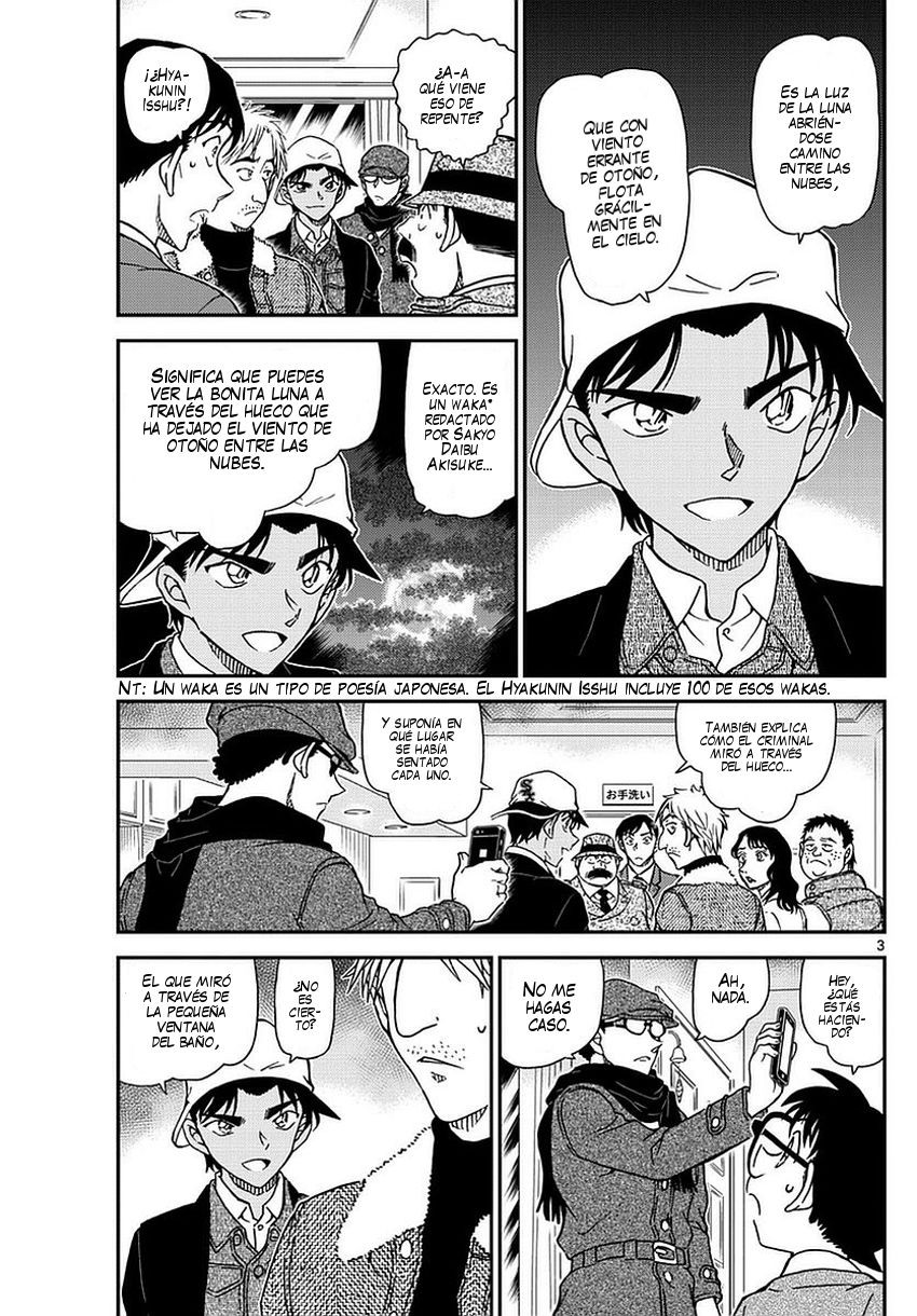 Detective Conan Capitulo 983: Solución del misterio en el Café Poirot página 4