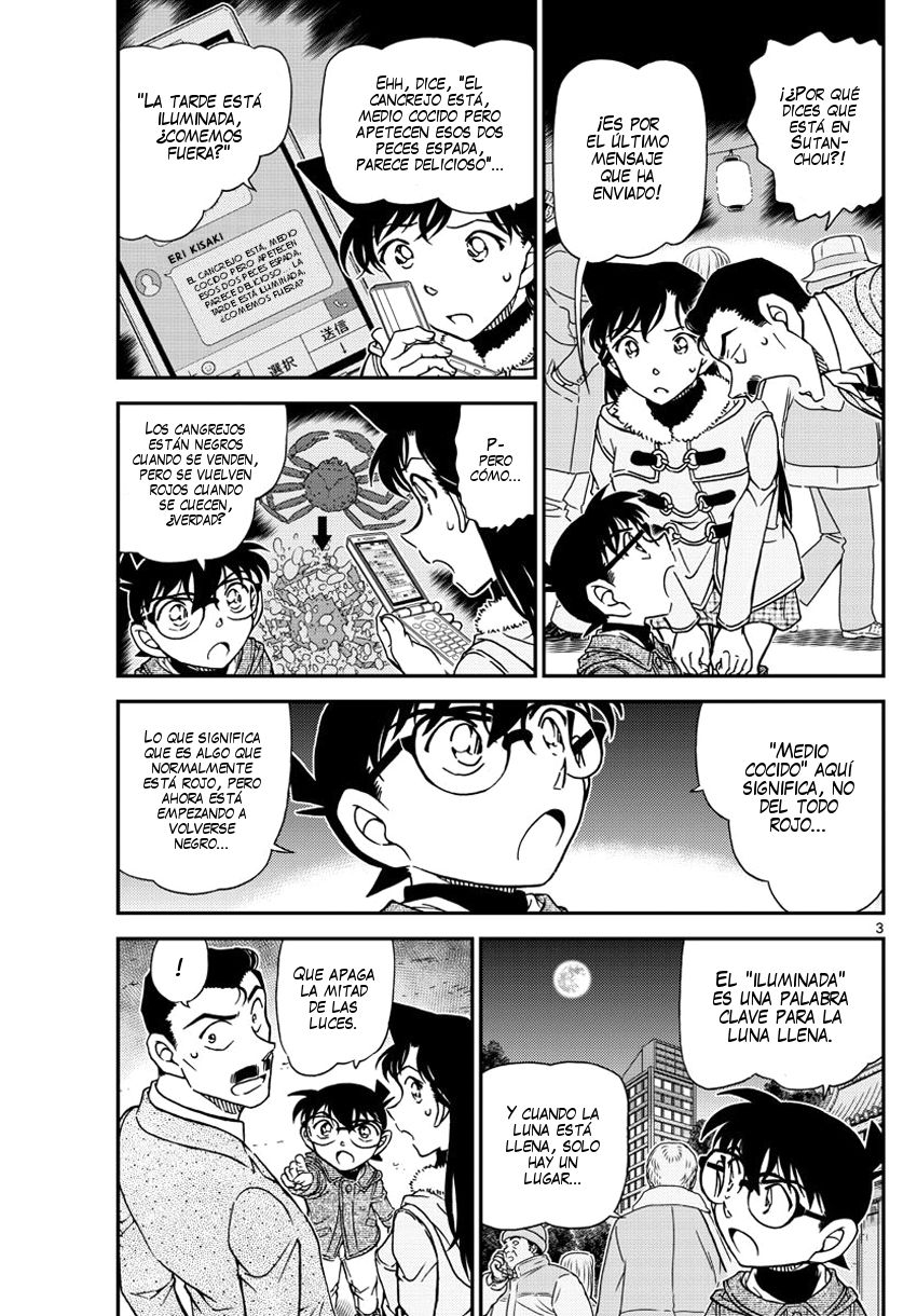 Detective Conan Capitulo 986: El SOS de Eri página 4