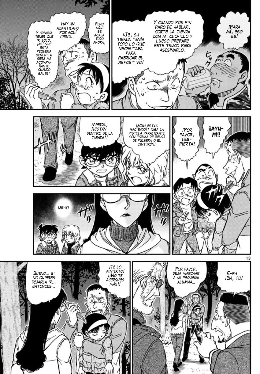 Detective Conan Capitulo 989: Canasta sobre la bocina página 14