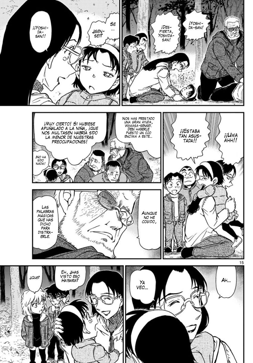 Detective Conan Capitulo 989: Canasta sobre la bocina página 16