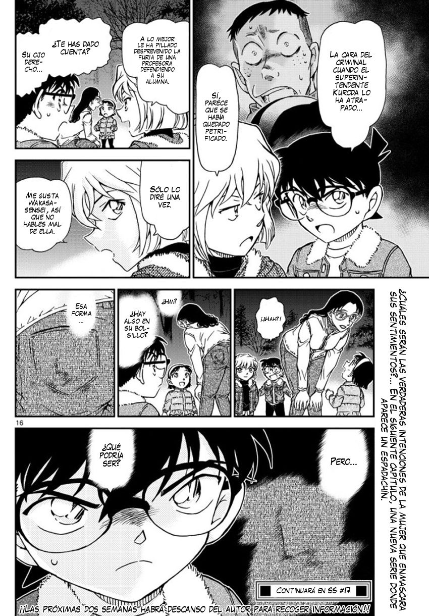 Detective Conan Capitulo 989: Canasta sobre la bocina página 17