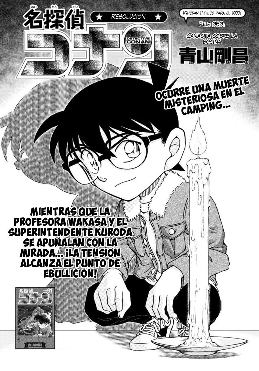 Detective Conan Capitulo 989: Canasta sobre la bocina página 2