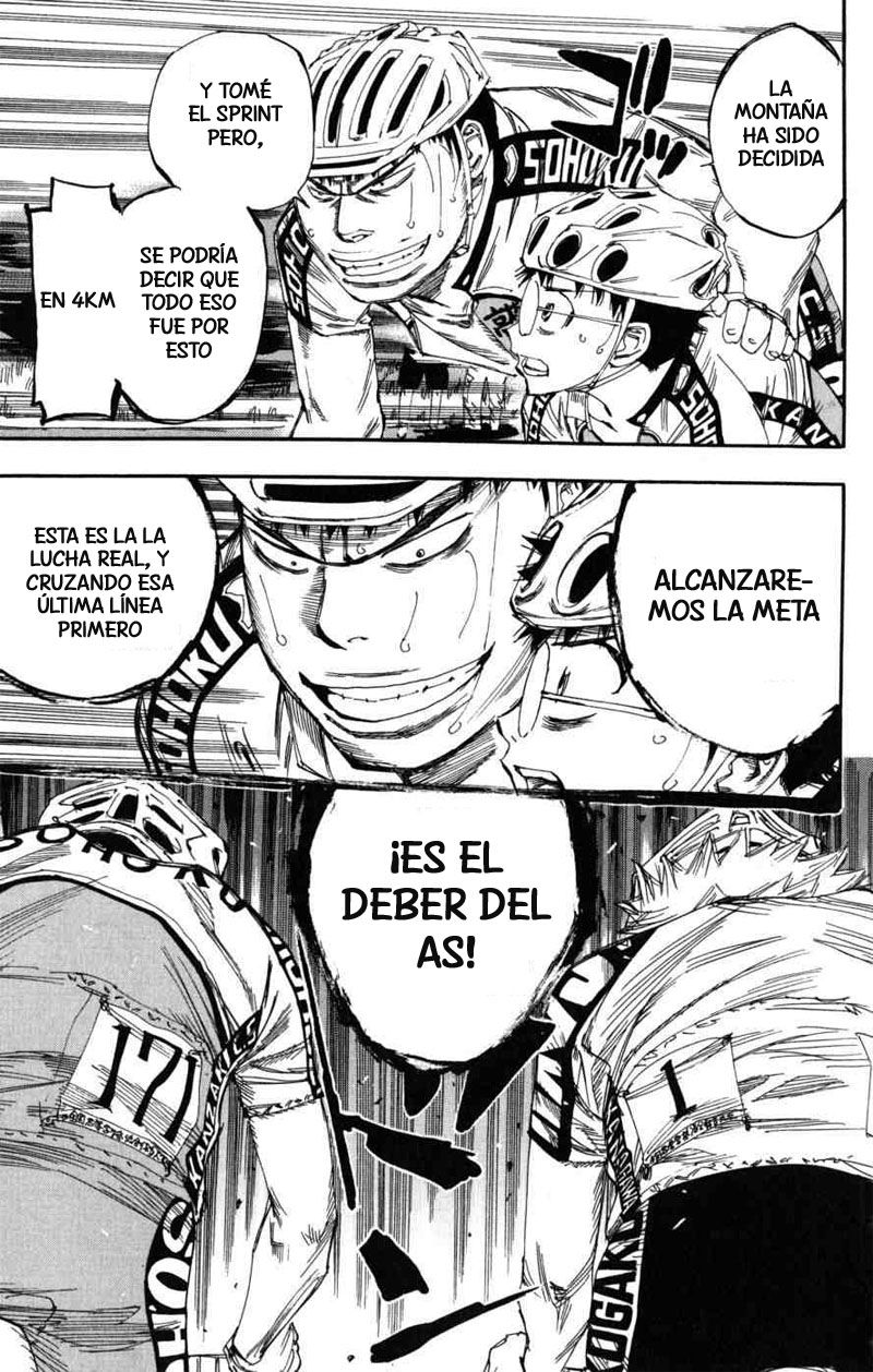 Yowamushi Pedal Capitulo 101: Carrera.101 Los ases hacen sus movimientos página 12
