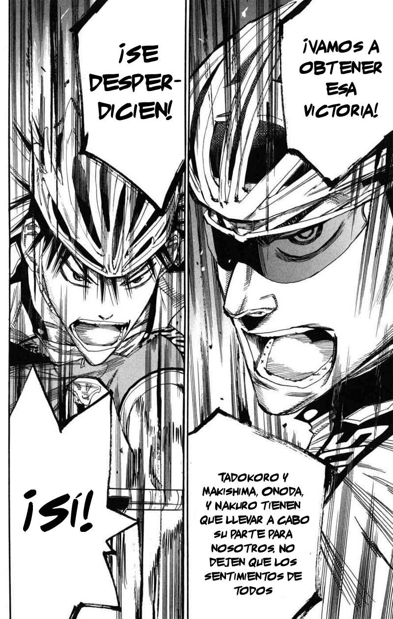 Yowamushi Pedal Capitulo 101: Carrera.101 Los ases hacen sus movimientos página 14