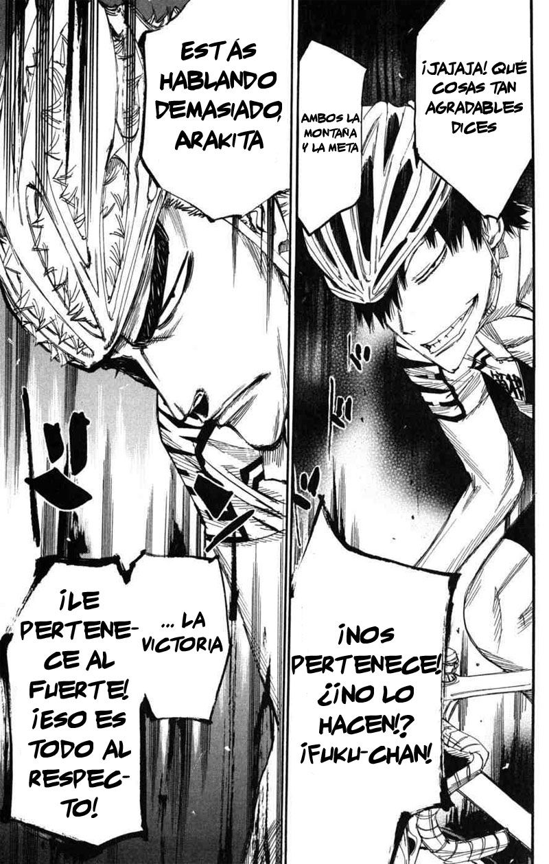 Yowamushi Pedal Capitulo 101: Carrera.101 Los ases hacen sus movimientos página 15