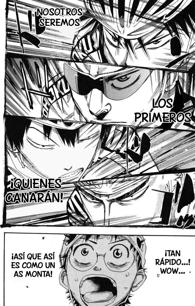 Yowamushi Pedal Capitulo 101: Carrera.101 Los ases hacen sus movimientos página 17