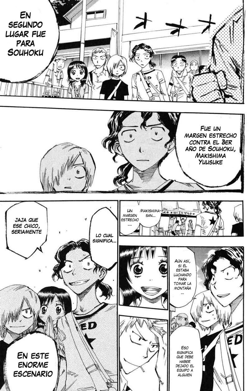 Yowamushi Pedal Capitulo 101: Carrera.101 Los ases hacen sus movimientos página 6