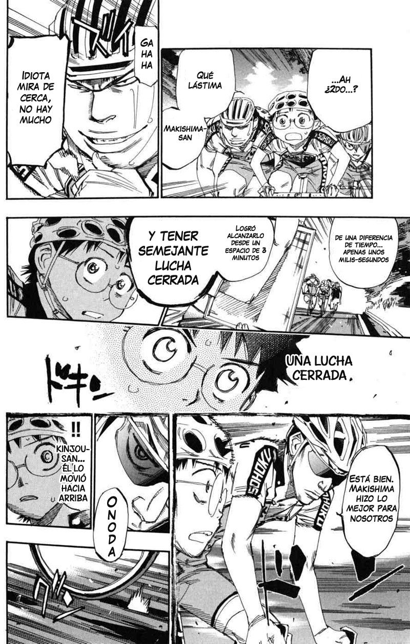 Yowamushi Pedal Capitulo 101: Carrera.101 Los ases hacen sus movimientos página 8