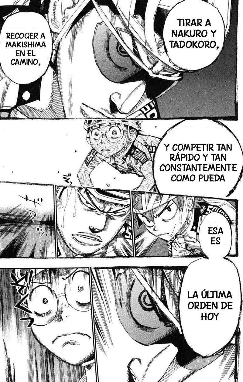 Yowamushi Pedal Capitulo 101: Carrera.101 Los ases hacen sus movimientos página 9