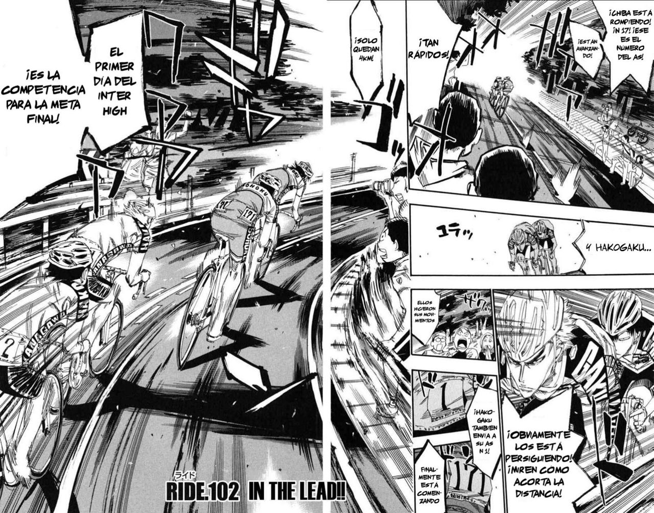 Yowamushi Pedal Capitulo 102: Carrera.102 ¡A la cabeza! página 3