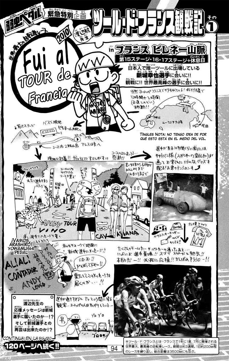 Yowamushi Pedal Capitulo 116: Aquí llega Sakimichi página 2