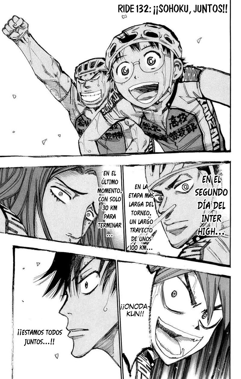 Yowamushi Pedal Capitulo 132: ¡¡Sohoku, juntos!! página 2