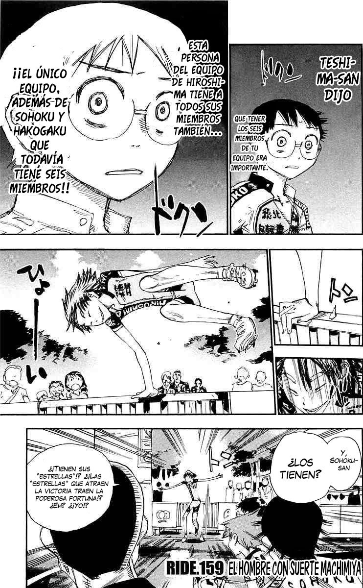 Yowamushi Pedal Capitulo 159: El hombre con suerte Machimiya página 2