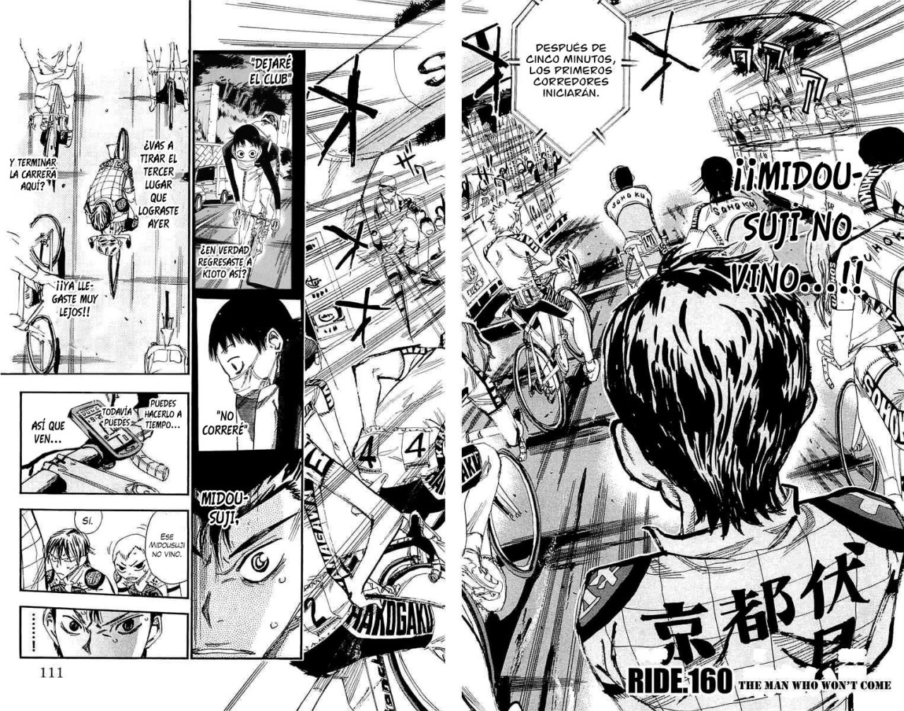 Yowamushi Pedal Capitulo 160: El hombre que no vendrá página 3