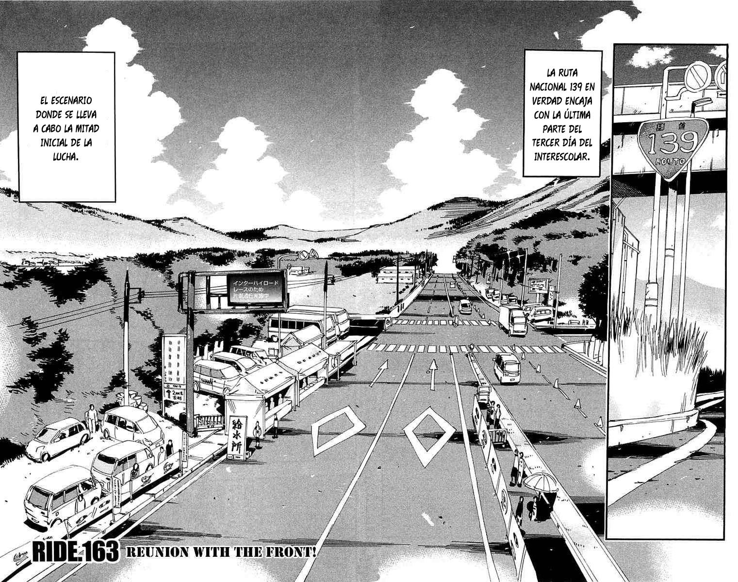 Yowamushi Pedal Capitulo 163: ¡Reunión en el frente! página 3