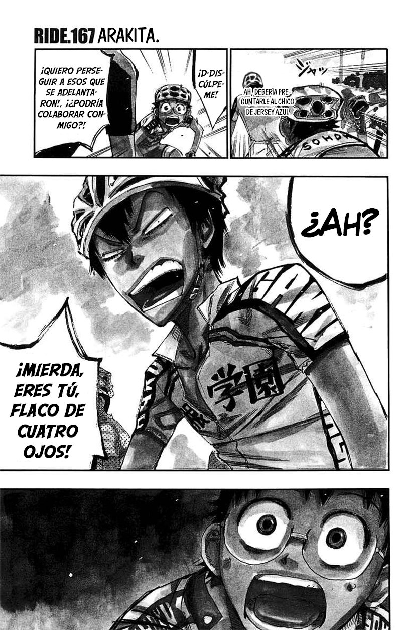 Yowamushi Pedal Capitulo 167: Arakita página 2