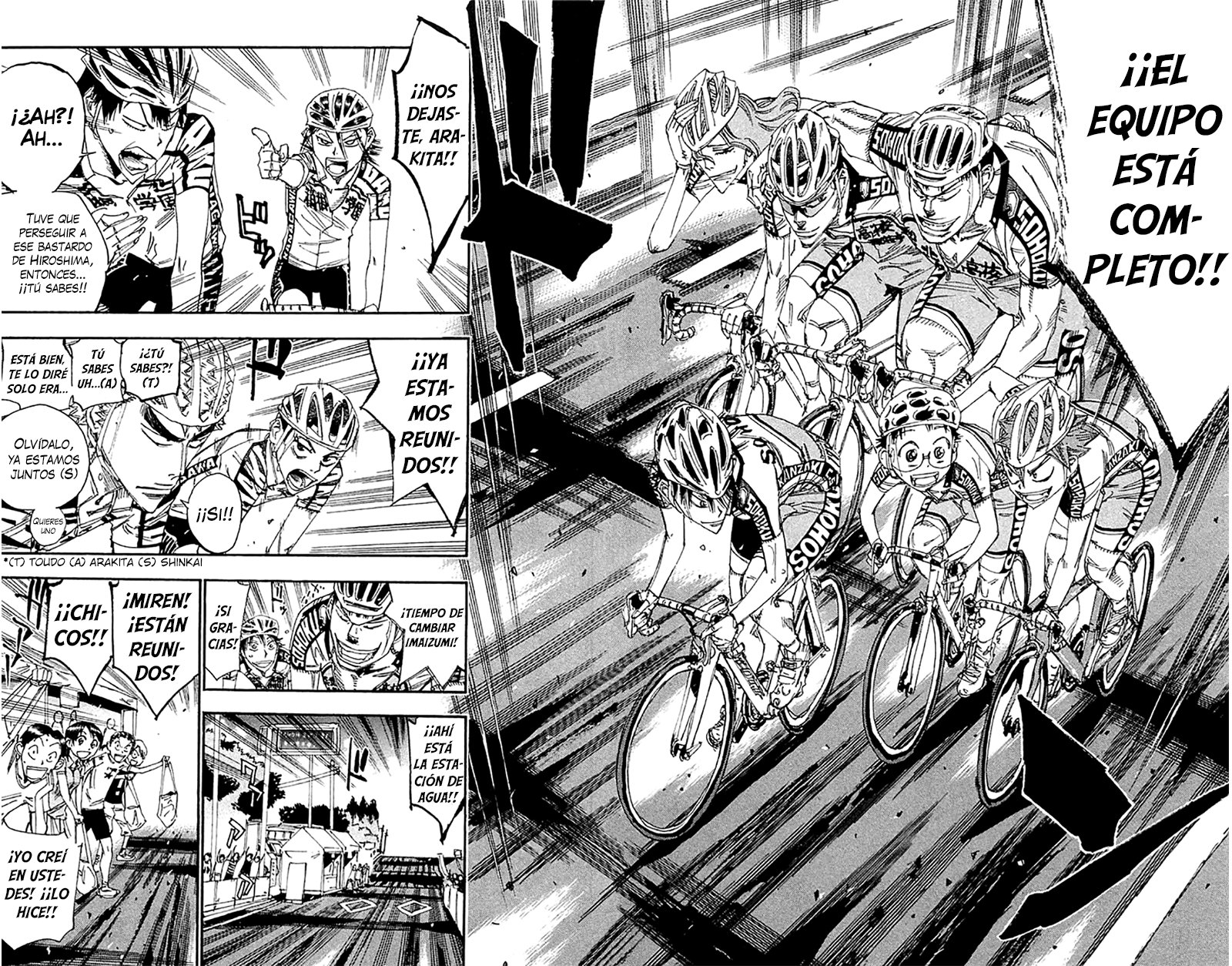 Yowamushi Pedal Capitulo 177: El equipe se reune página 8