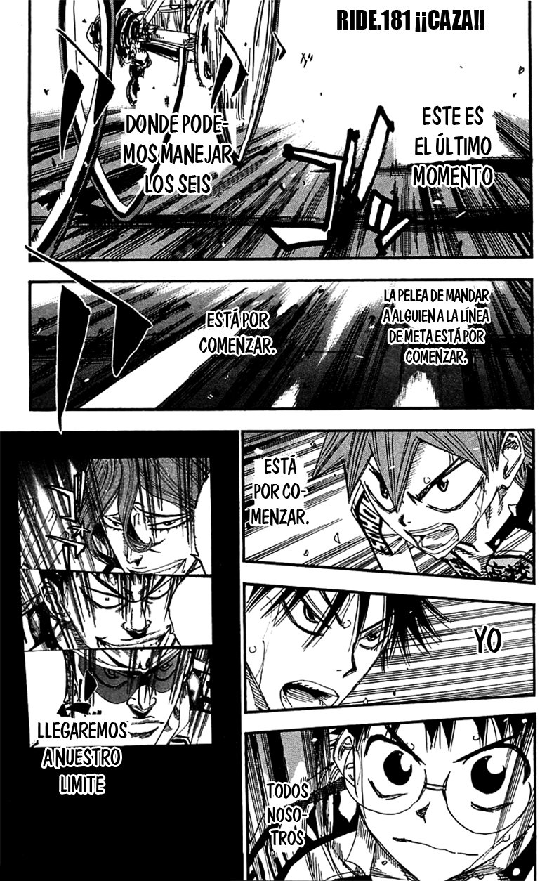 Yowamushi Pedal Capitulo 181: ¡¡CAZA!! página 2