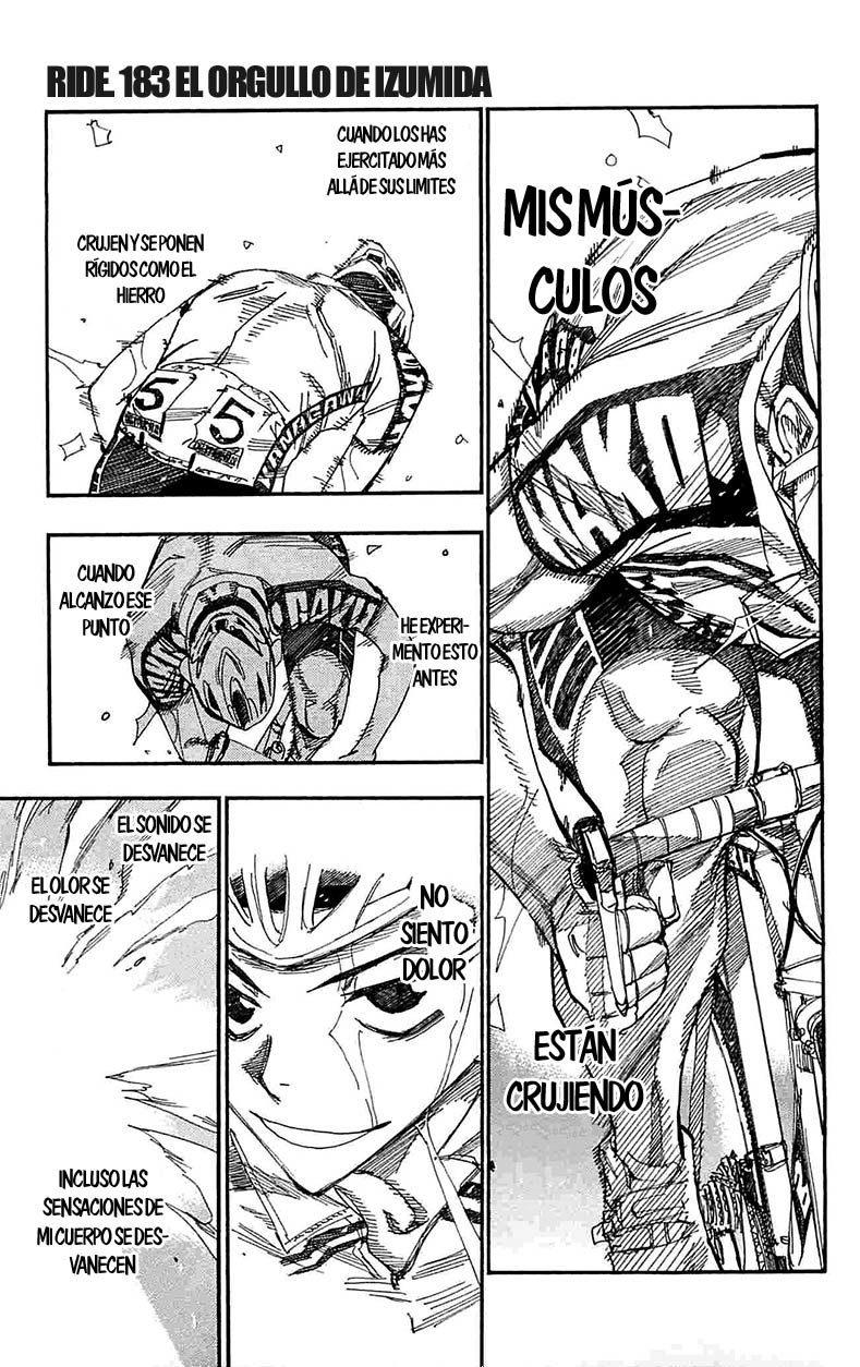 Yowamushi Pedal Capitulo 183: El orgullo de Izumida página 2