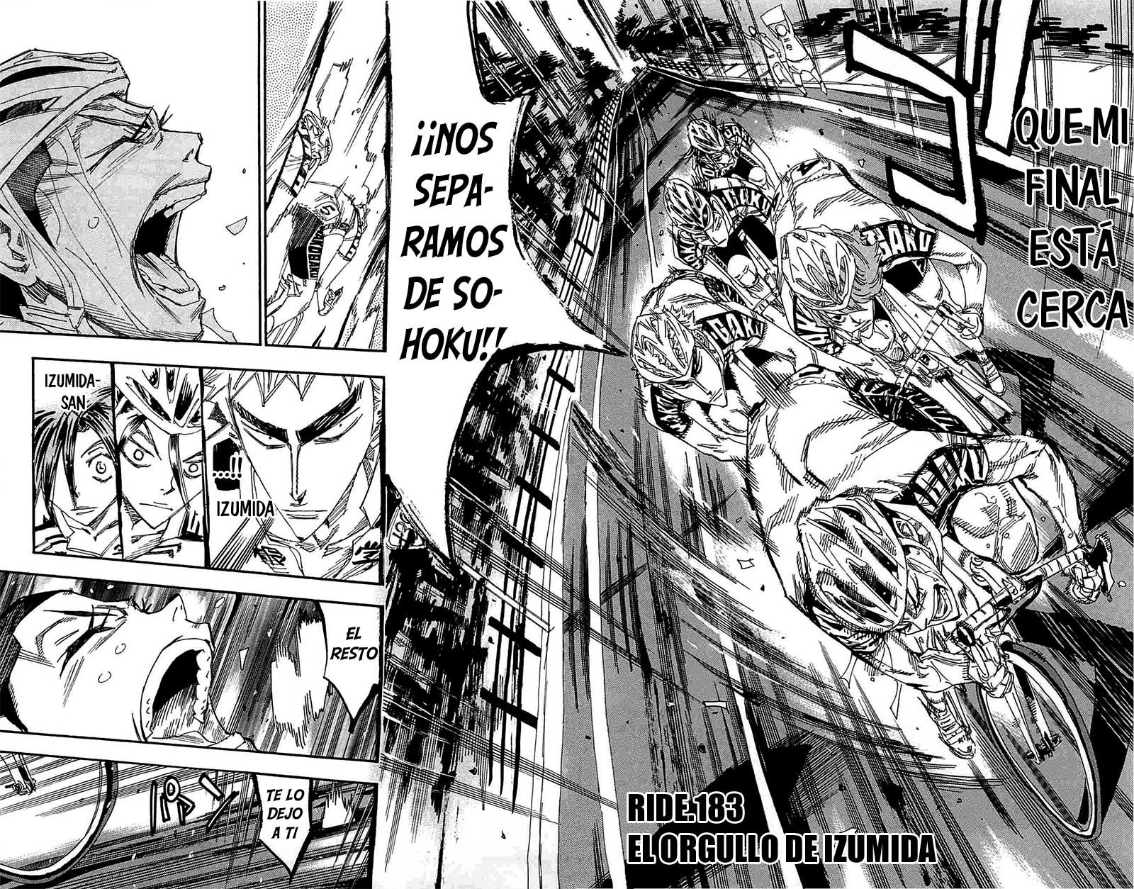 Yowamushi Pedal Capitulo 183: El orgullo de Izumida página 4