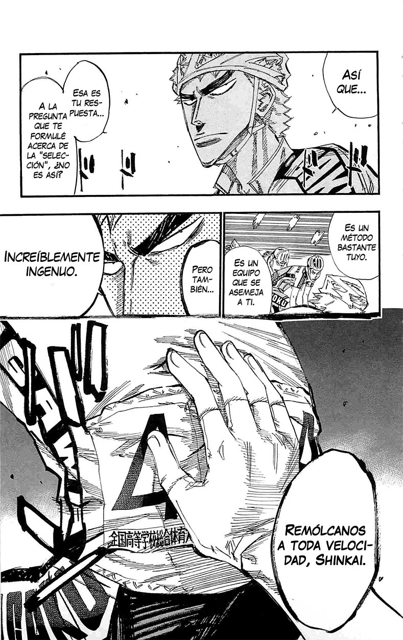 Yowamushi Pedal Capitulo 186: Los seis se alinean página 15