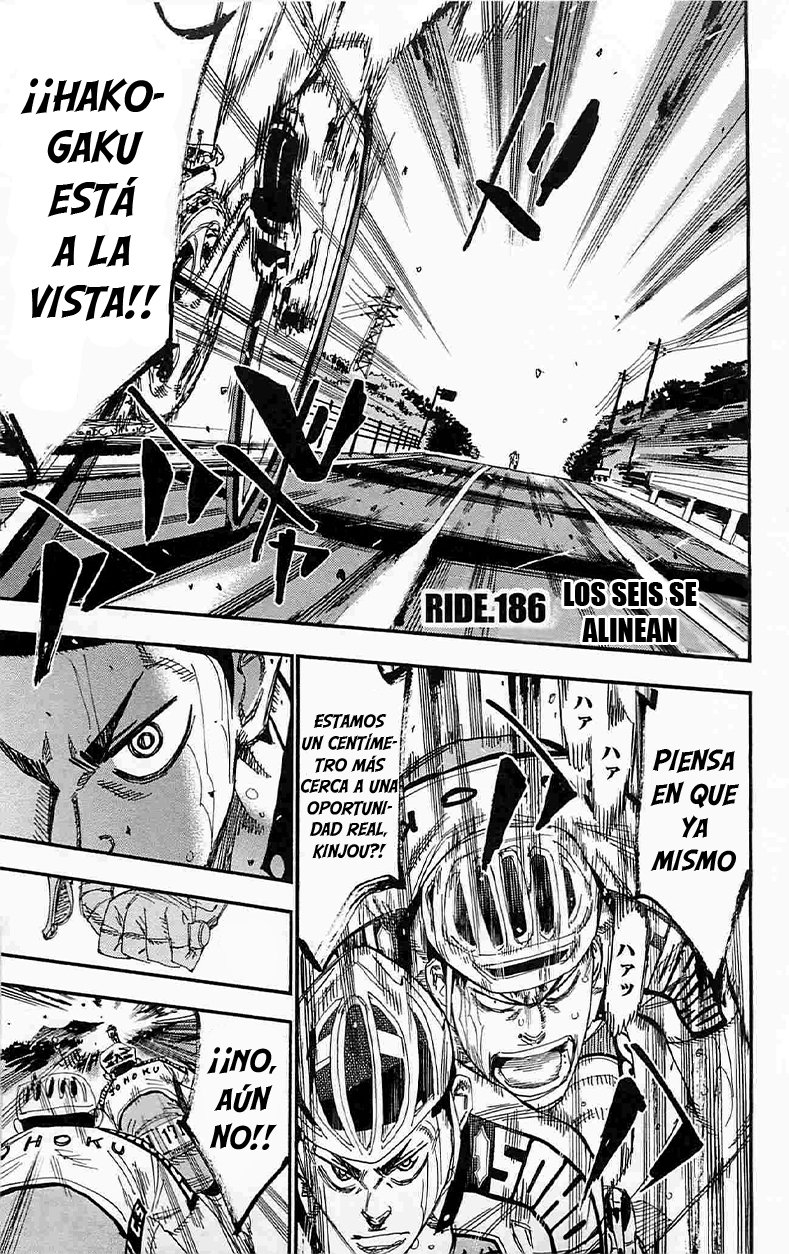 Yowamushi Pedal Capitulo 186: Los seis se alinean página 2