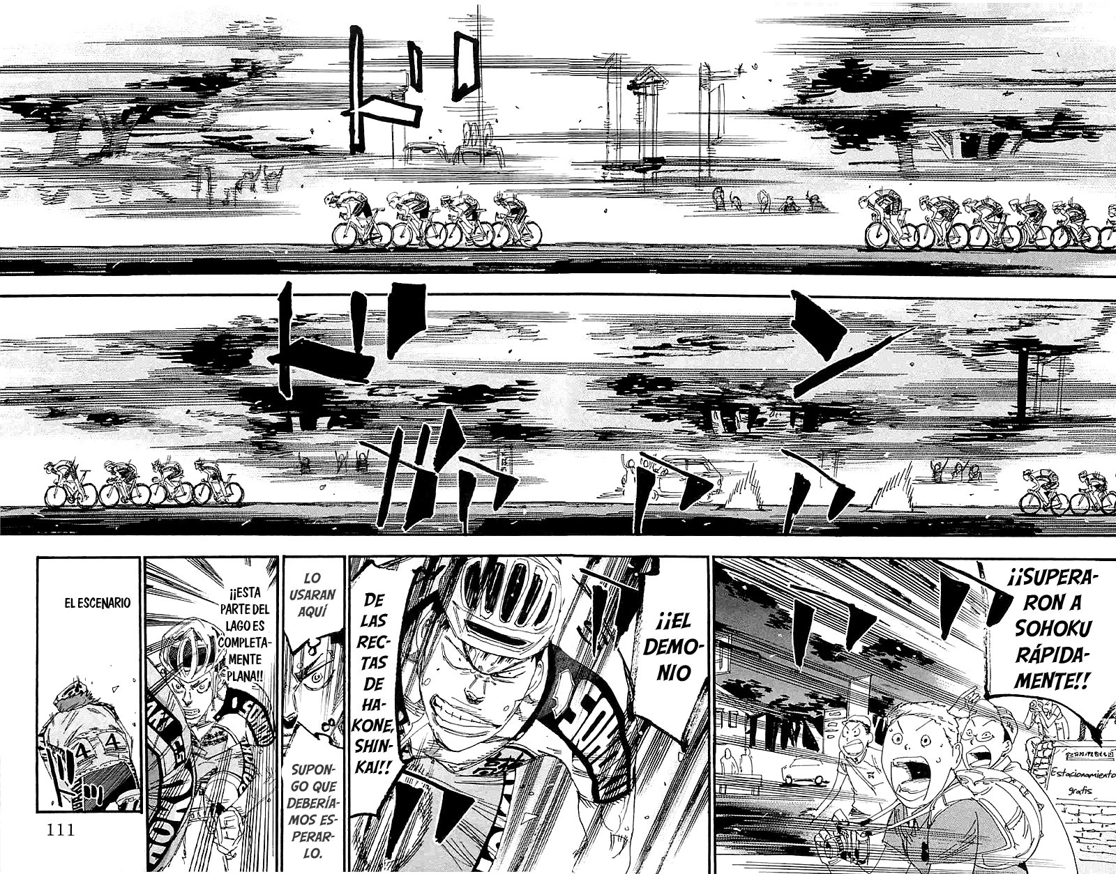 Yowamushi Pedal Capitulo 187: Carrera a toda velocidad en el lago Yamanaka página 4