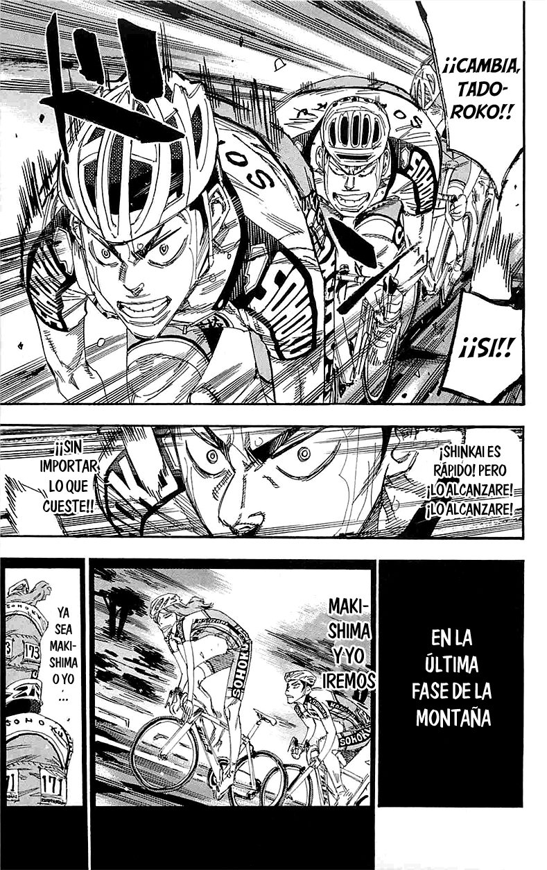 Yowamushi Pedal Capitulo 187: Carrera a toda velocidad en el lago Yamanaka página 7