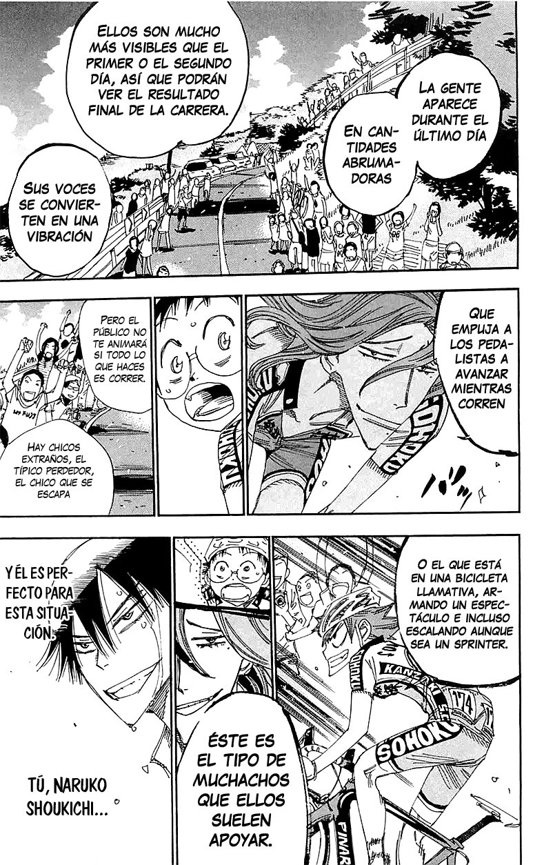 Yowamushi Pedal Capitulo 192: El auténtico valor de Naruko página 15