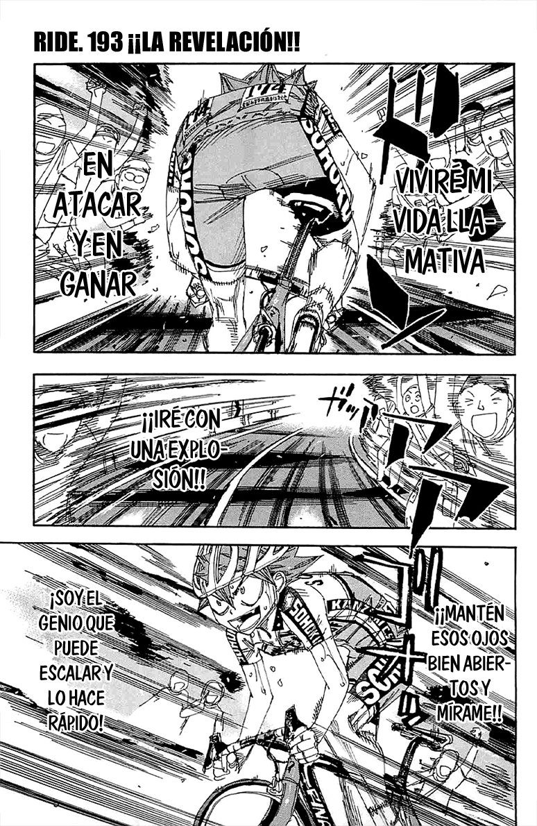 Yowamushi Pedal Capitulo 193: ¡La revelación! página 2