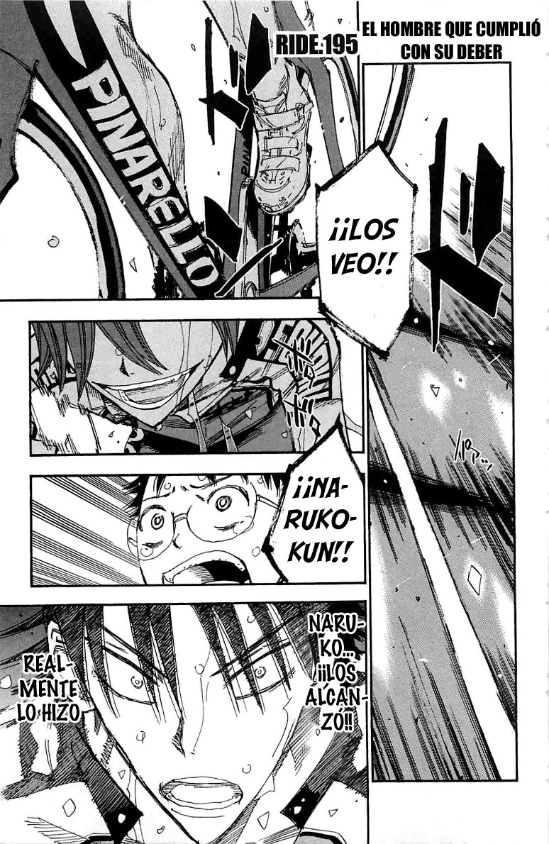 Yowamushi Pedal Capitulo 195: El hombre que cumplió con su deber página 2