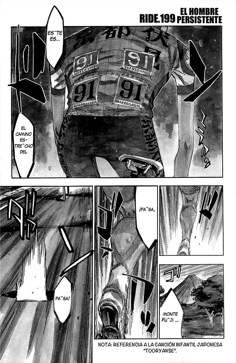 Yowamushi Pedal Capitulo 199: El hombre persistente página 2