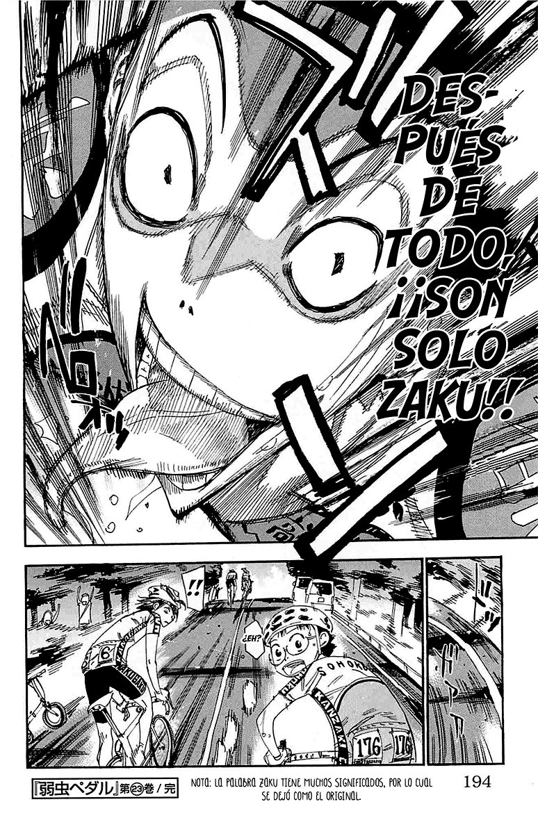 Yowamushi Pedal Capitulo 199: El hombre persistente página 22