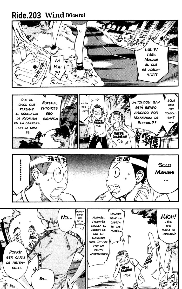 Yowamushi Pedal Capitulo 203: Wind página 2