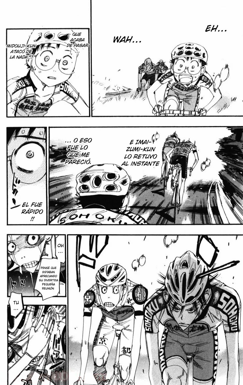 Yowamushi Pedal Capitulo 208: El rol de sakamichi página 14