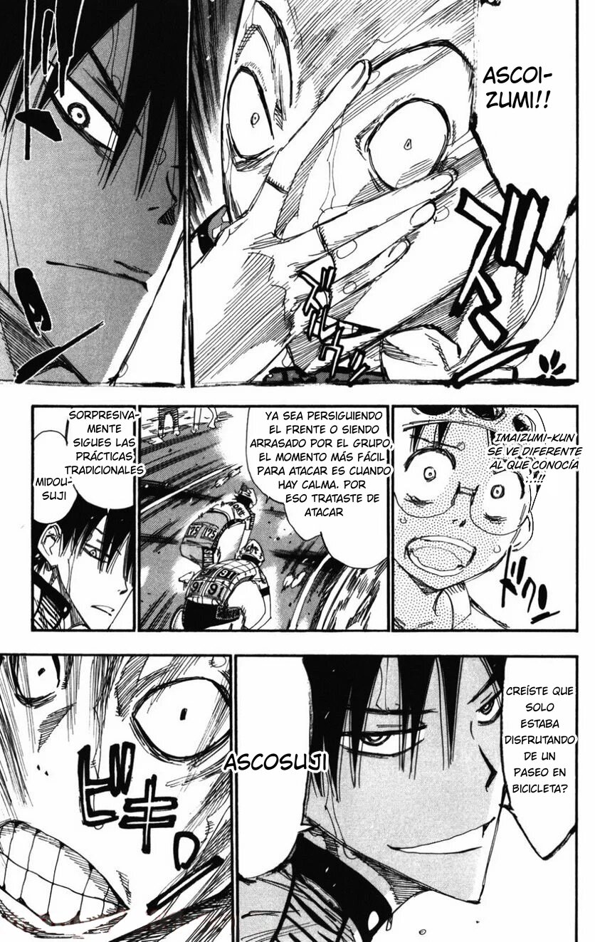 Yowamushi Pedal Capitulo 208: El rol de sakamichi página 15