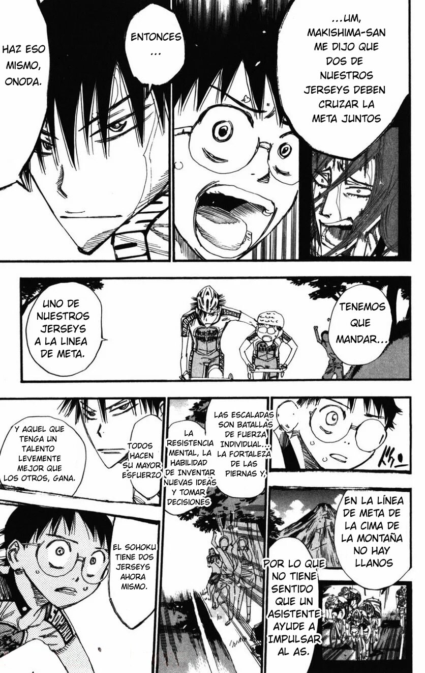 Yowamushi Pedal Capitulo 208: El rol de sakamichi página 17