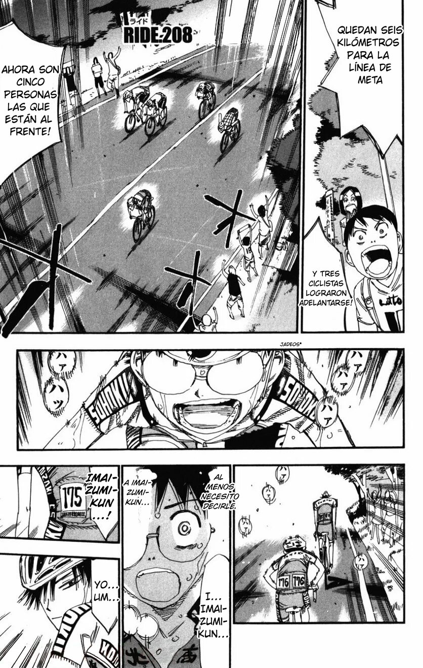 Yowamushi Pedal Capitulo 208: El rol de sakamichi página 3