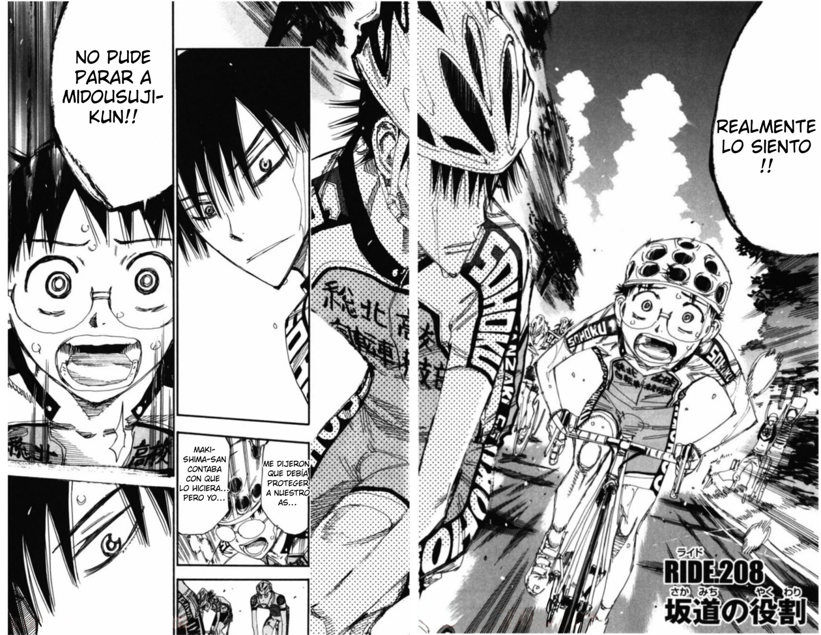 Yowamushi Pedal Capitulo 208: El rol de sakamichi página 4
