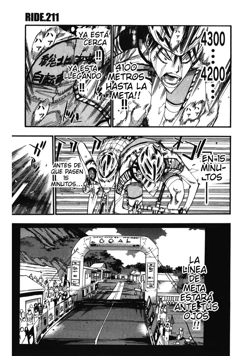 Yowamushi Pedal Capitulo 211: Imaizumi vs Midousuji página 3