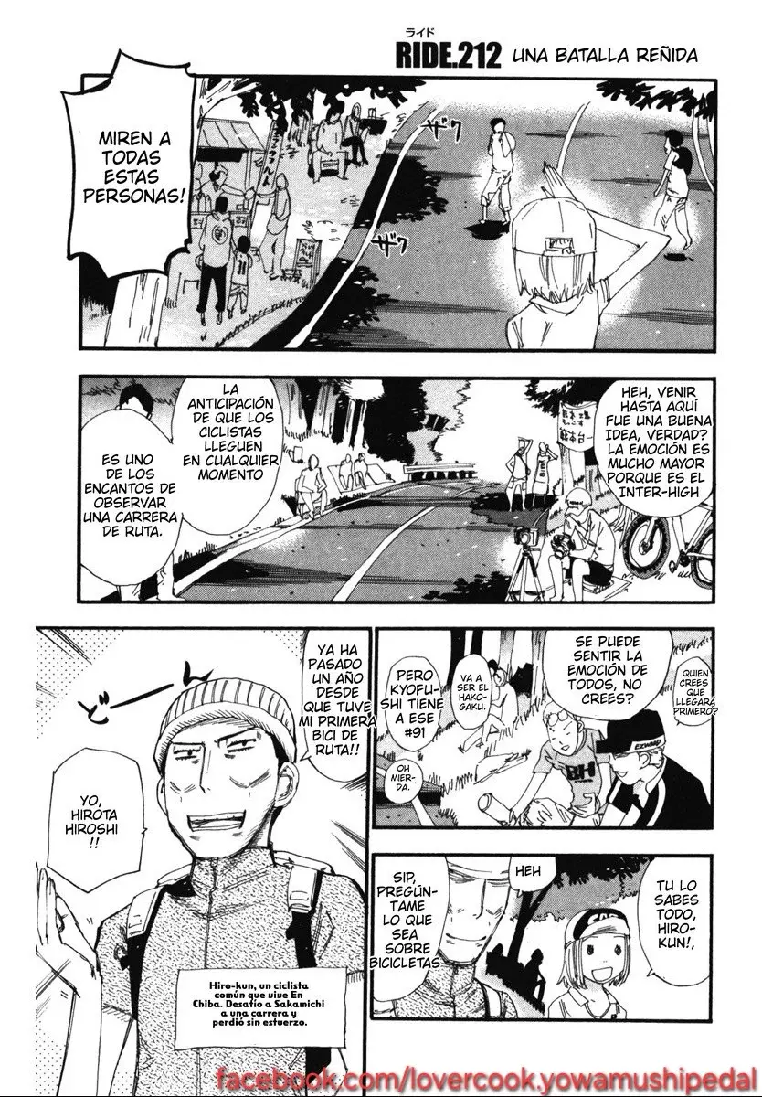 Yowamushi Pedal Capitulo 212: Una batalla reñida página 3