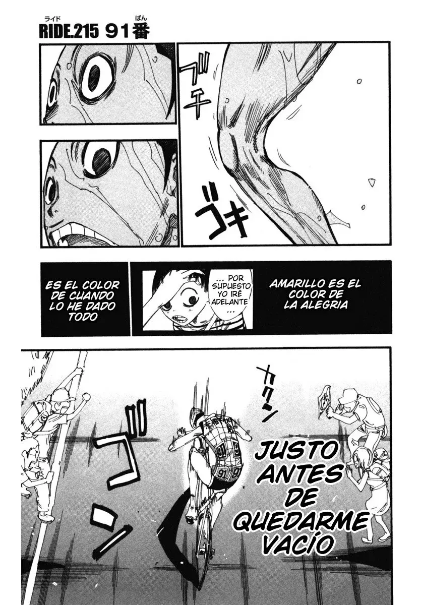 Yowamushi Pedal Capitulo 214: Sprint a toda velocidad página 21